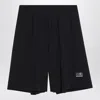 Mm6 X Salomon Black Sports Bermuda Shorts