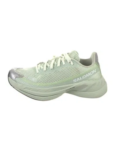 Pre-owned Mm6 X Salomon Mesh Athletic Sneakers In Green