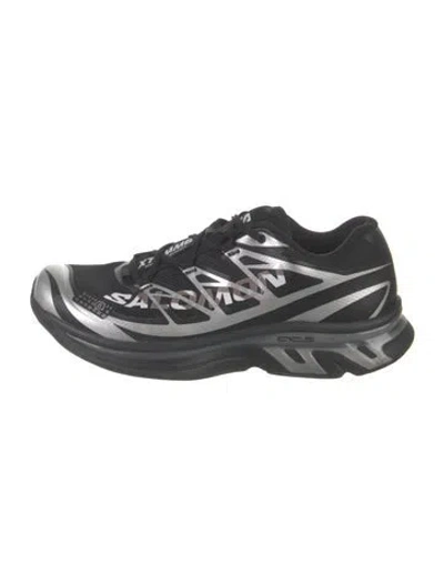 Pre-owned Mm6 X Salomon Mesh Graphic Print Athletic Sneakers In Black