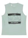 Mm6 X Salomon Mm6 Maison Margiela X Salomon X Salomon Logo Tank Top In Green