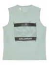 Mm6 X Salomon Mm6 Maison Margiela X Salomon X Salomon Logo Tank Top In Green