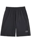 Mm6 X Salomon Black Sports Bermuda Shorts