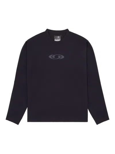 Mm6 X Salomon Sweatshirt With Decoration In Blue