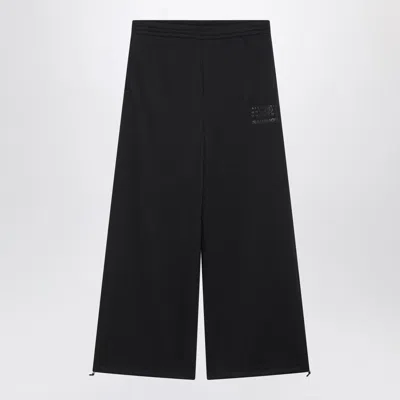 Mm6 X Salomon Wide Black Jogging Trousers
