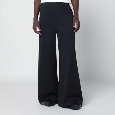 Mm6 X Salomon Wide Black Jogging Trousers