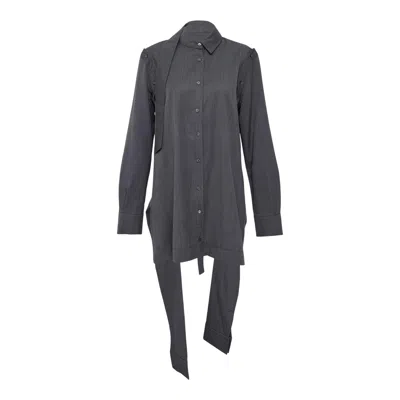 Mmam Convertible High-neck Tie Detail Blouson
