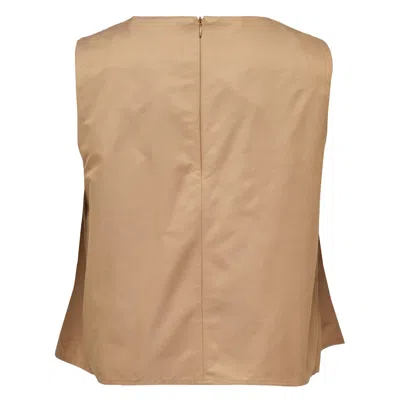 Mmam Pleat Top In Brown