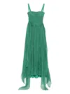M.marquise Dione Chiffon Dress In Green