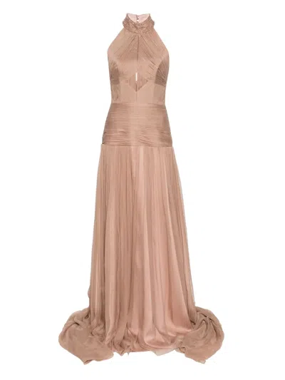 M.marquise Irena Maxi Dress In Brown