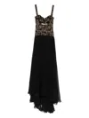 M.marquise Melissa Lace Cut-out Maxi Dress In Black