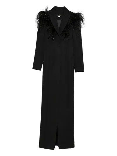 M.marquise Morgan Single-breasted Coat In Black