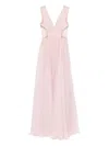 M.marquise Rita Embellished V-neck Dress In Pink