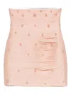 M.marquise Sonja Embroidered Mini Skirt In Pink