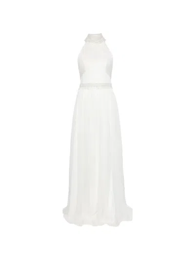 M.marquise Valery Beaded Gown In White