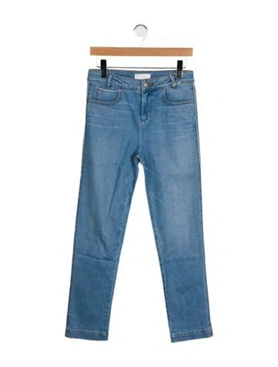 Pre-owned M.martin High-rise Straight Leg Jeans W/ Tags In Blue