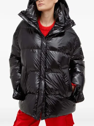 Mmc Studio Hooded Puffer Jacket In Black