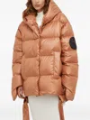 Mmc Studio Hooded Quilted Jacket In Blue