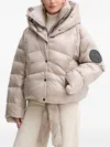 Mmc Studio Hooded Quilted Jacket In Neutral