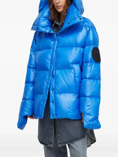 Mmc Studio Ilona Hooded Padded Jacket In Blue