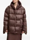 Mmc Studio Jesso Hooded Puffer Jacket In Brown