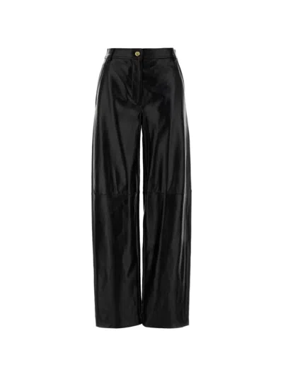 Mmc Studio Legno Leather Trousers In Black