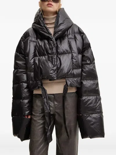 Mmc Studio Quilted Hooded Jacket In Black