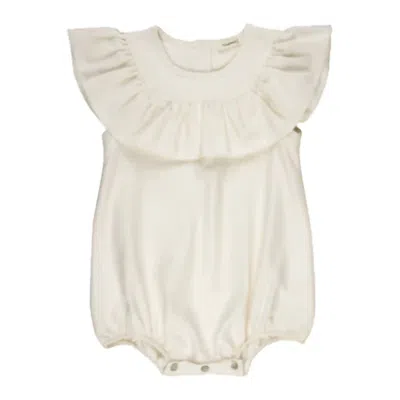 Möme Portugal Kid's Laurinda Bodysuit In Natural In White