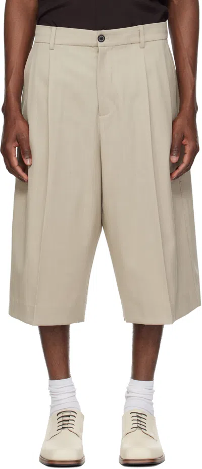 Mmic Beige Morrison Bermuda Shorts In Brown