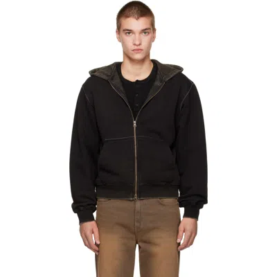 Mmic Black Faded Zip Hoodie