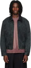 Mmic Black Void Blouson Jacket In Black