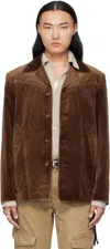 Mmic Brown Boulevard Jacket In Brown
