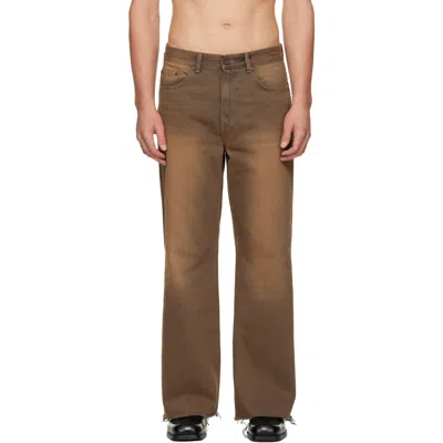 Mmic Brown Rocker Flare Jeans