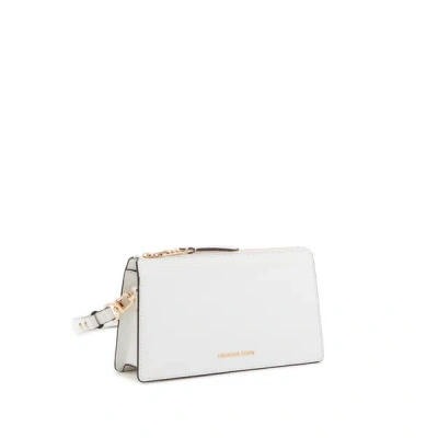 Mmk Empire Leather Handbag In White