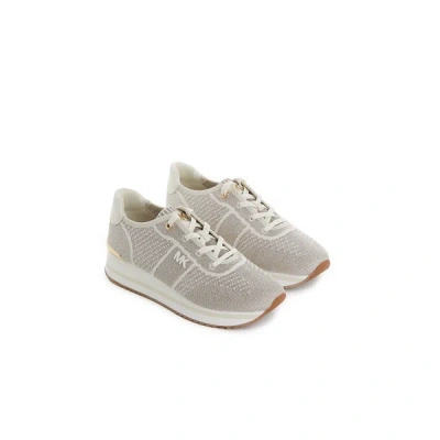 Michael Michael Kors Monique Knit Sneakers In White