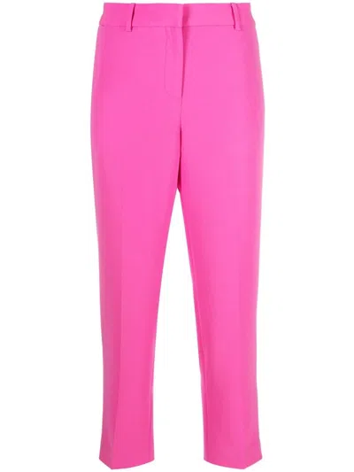 Mmk Slim Cropped Trousers In Pink