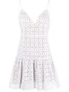 Michael Michael Kors Mmk Cotton Short Dress In White
