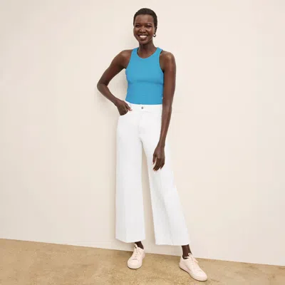 M.m.lafleur Aubry Layering Tank - Organic Ribbed Pima Cotton In Aquarius