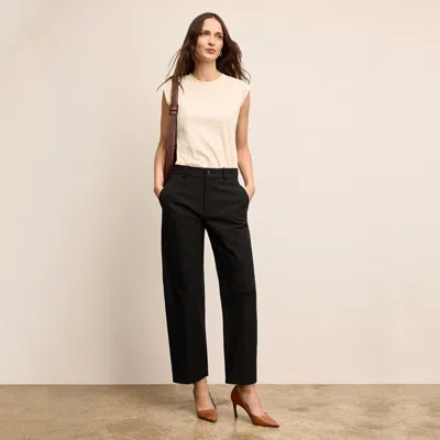 M.m.lafleur Bari Barrel-leg Jean - Eco Better Than Denim In Black