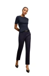M.m.lafleur Blanche Button-back Top In Blue