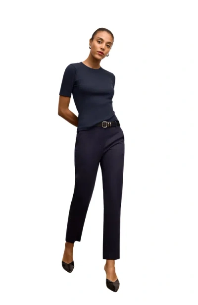 M.m.lafleur Blanche Button-back Top In Blue