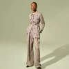 M.m.lafleur Bronny Cummerbund Trouser In Gray