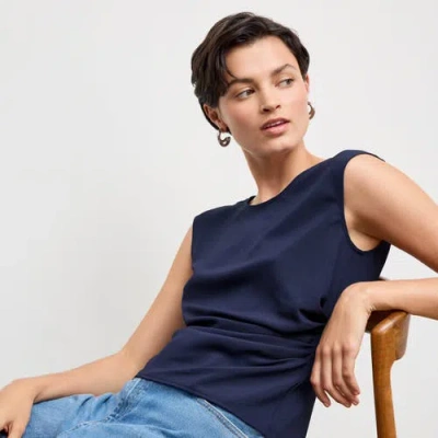 M.m.lafleur Brooke Definition Top In Antique Blue