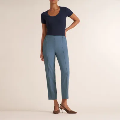 M.m.lafleur Colby Travel Pant - Origamitech In Dusty Blue