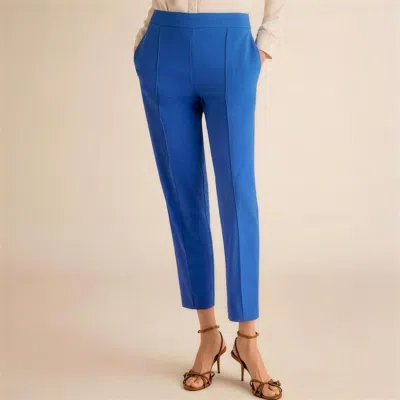 M.m.lafleur Colby Travel Pant - Origamitech In Ocean Blue