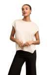 M.m.lafleur Didion Washable Silk Charmeuse Top In Neutral