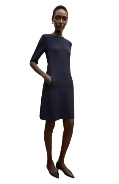 M.m.lafleur Emily Recycled Wondertex Dress In Brown