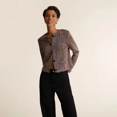 M.m.lafleur Evangeline "the Duchess" Blazer - Lustre Knit Tweed In Multi