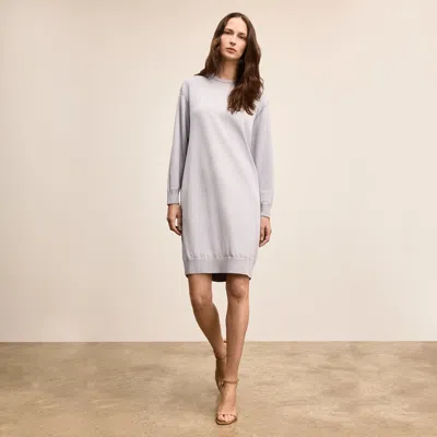 M.m.lafleur Eve Sweater Dress - 365 Cotton Silk Knit In Powder Blue
