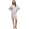 M.m.lafleur M. M.lafleur Cotton Silk Knit Eve Sweater Dress In White