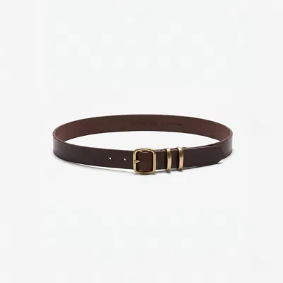M.m.lafleur Everly Belt In Dark Brown/antique Gold